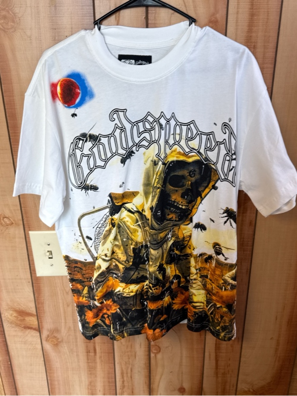 Good Speed White Graphic Short Sleeve Tee